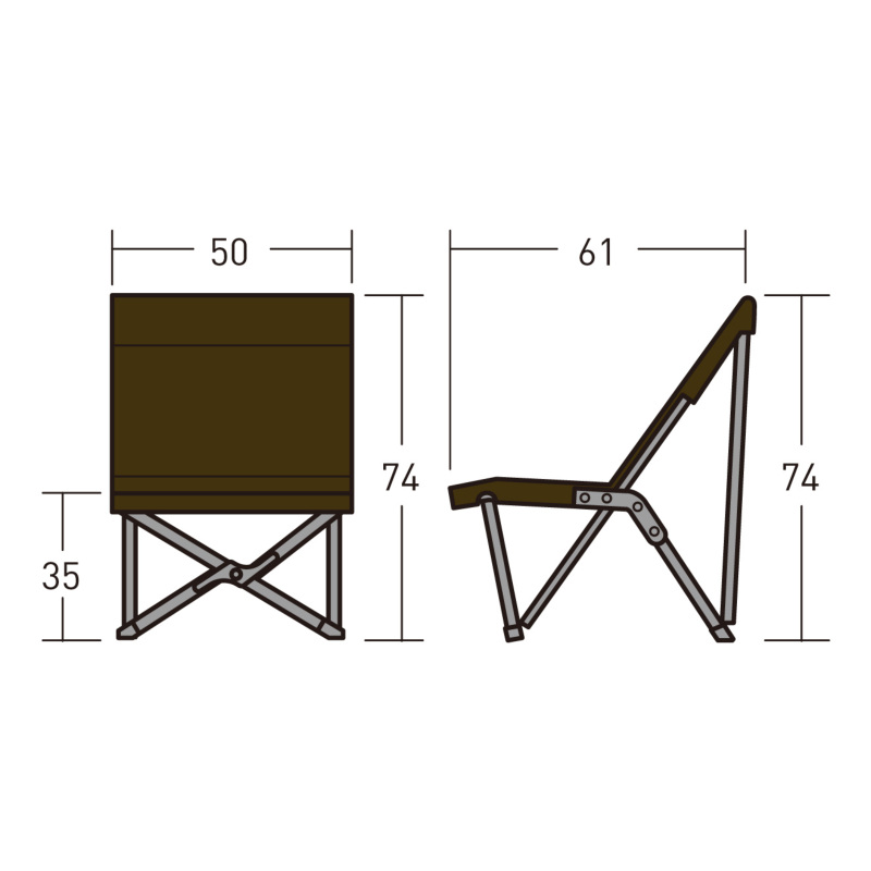 Ogawa/CAMPAL JAPAN】 ローチェアⅡ - Ogawa(CAMPAL JAPAN)-| South