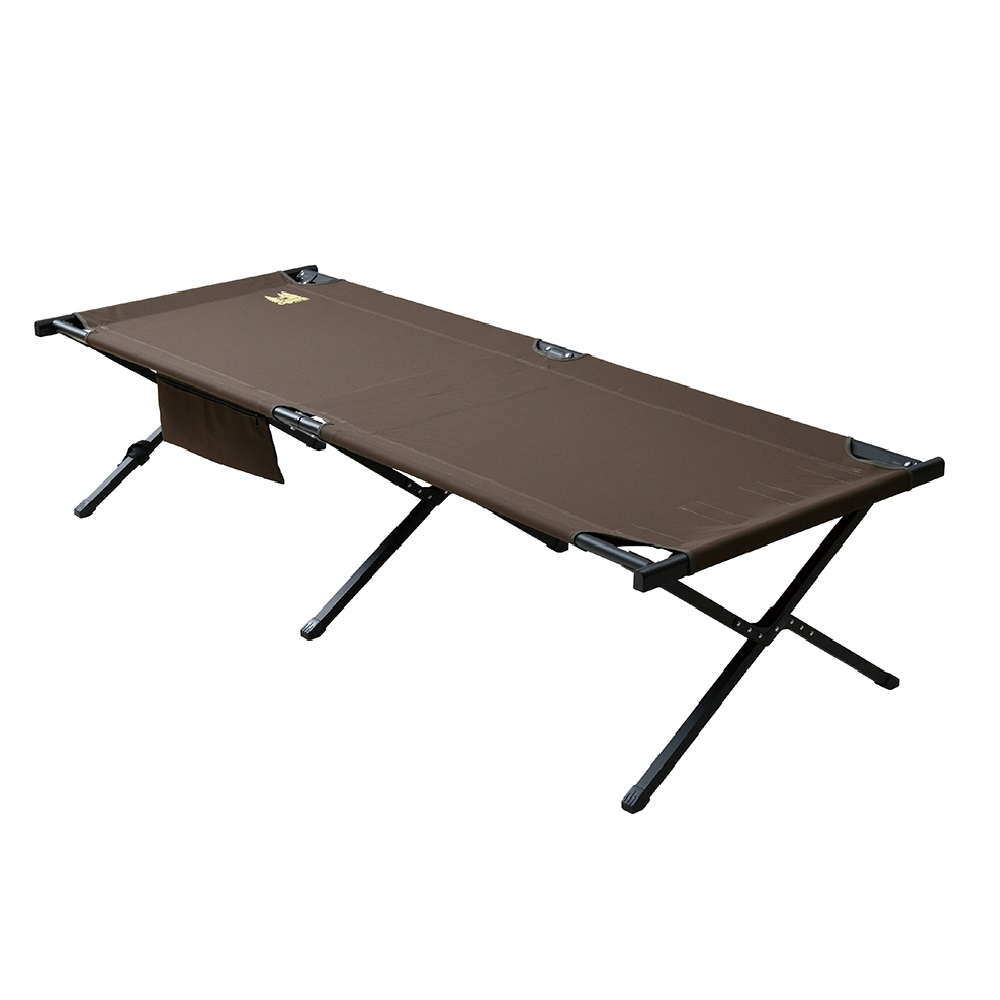 GIベッド /ブラウン Ogawa/CAMPAL JAPAN】 アルミGIベッド ワイド ダークブラウン/BK