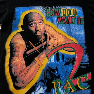 Used】 90s 2PAC HOW DO U WANT IT Tee （表記）なし - VINTAGE TOPS