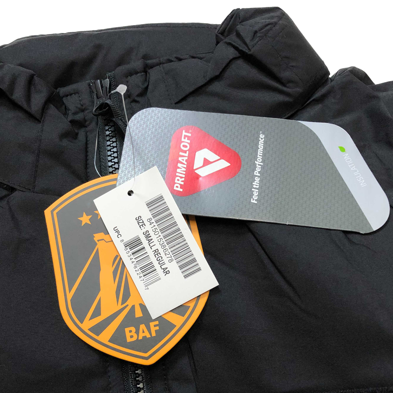 BAF社 レベル7 プリマロフト ジャケット BLACK - JACKET-| South Cedar